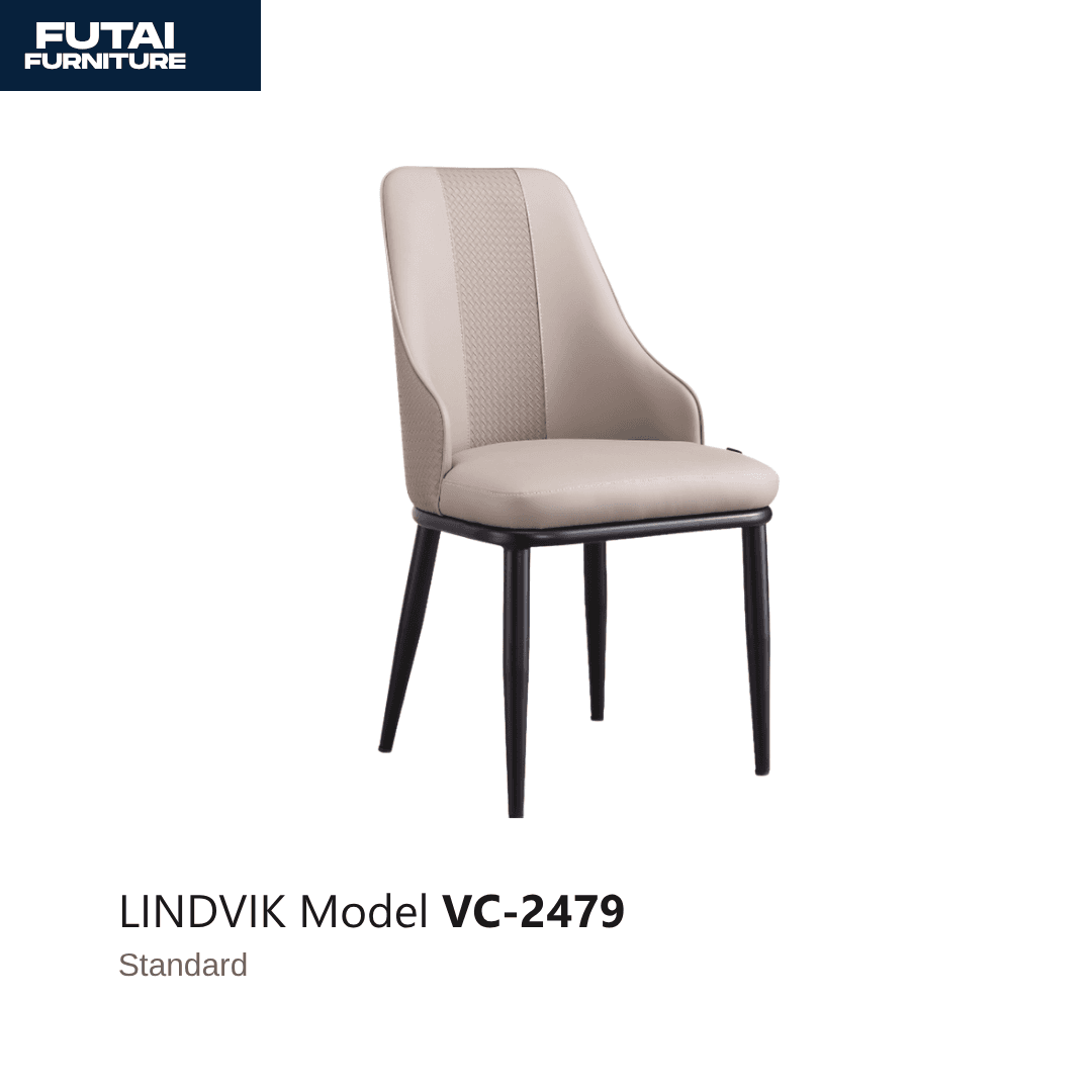 เก้าอี้ทานอาหารขาไม้ รุ่น VC-2479 สีเบจ