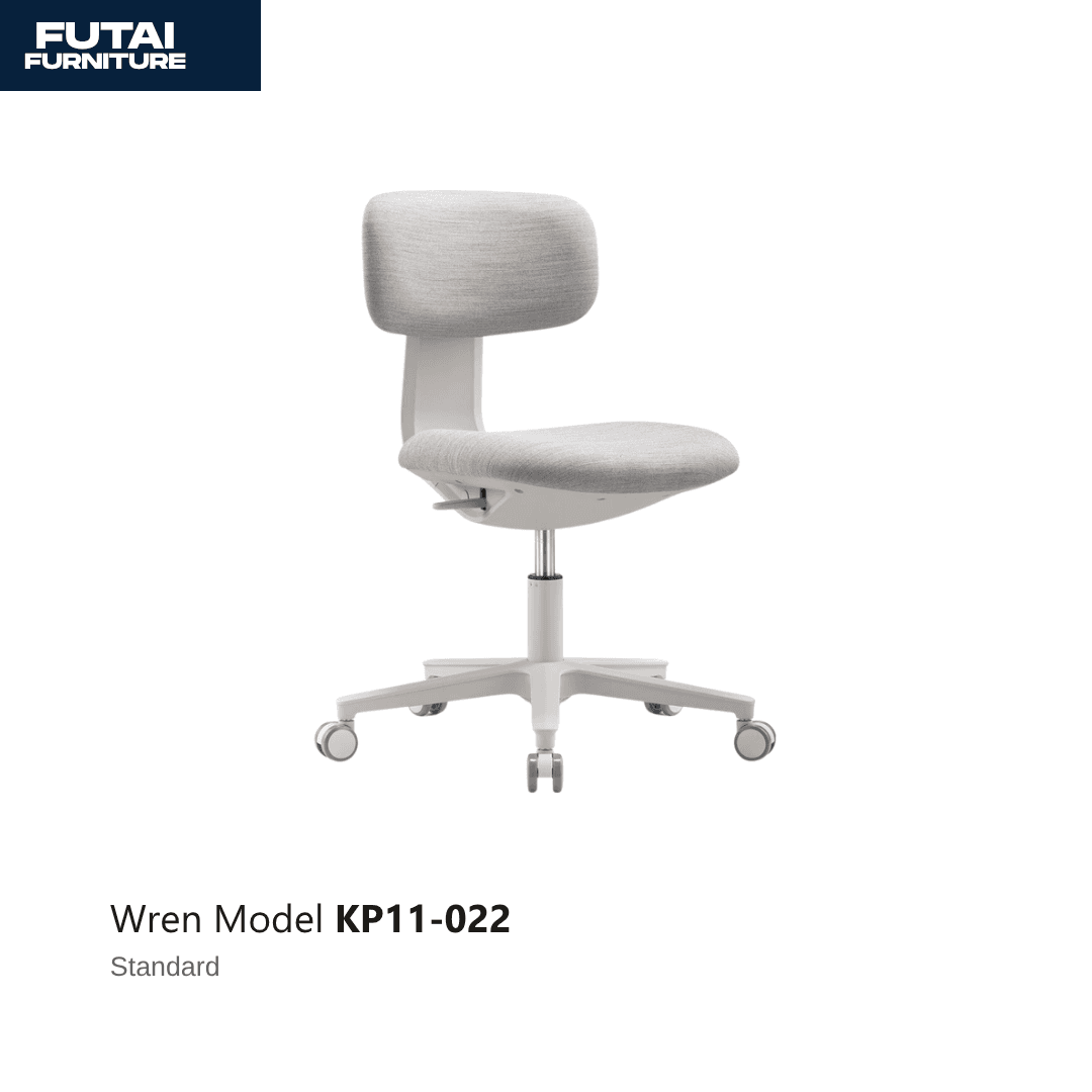 เก้าอี้สตูลปรับระดับ รุ่น KP11-022 สีขาว มีพนักพิงเล็ก