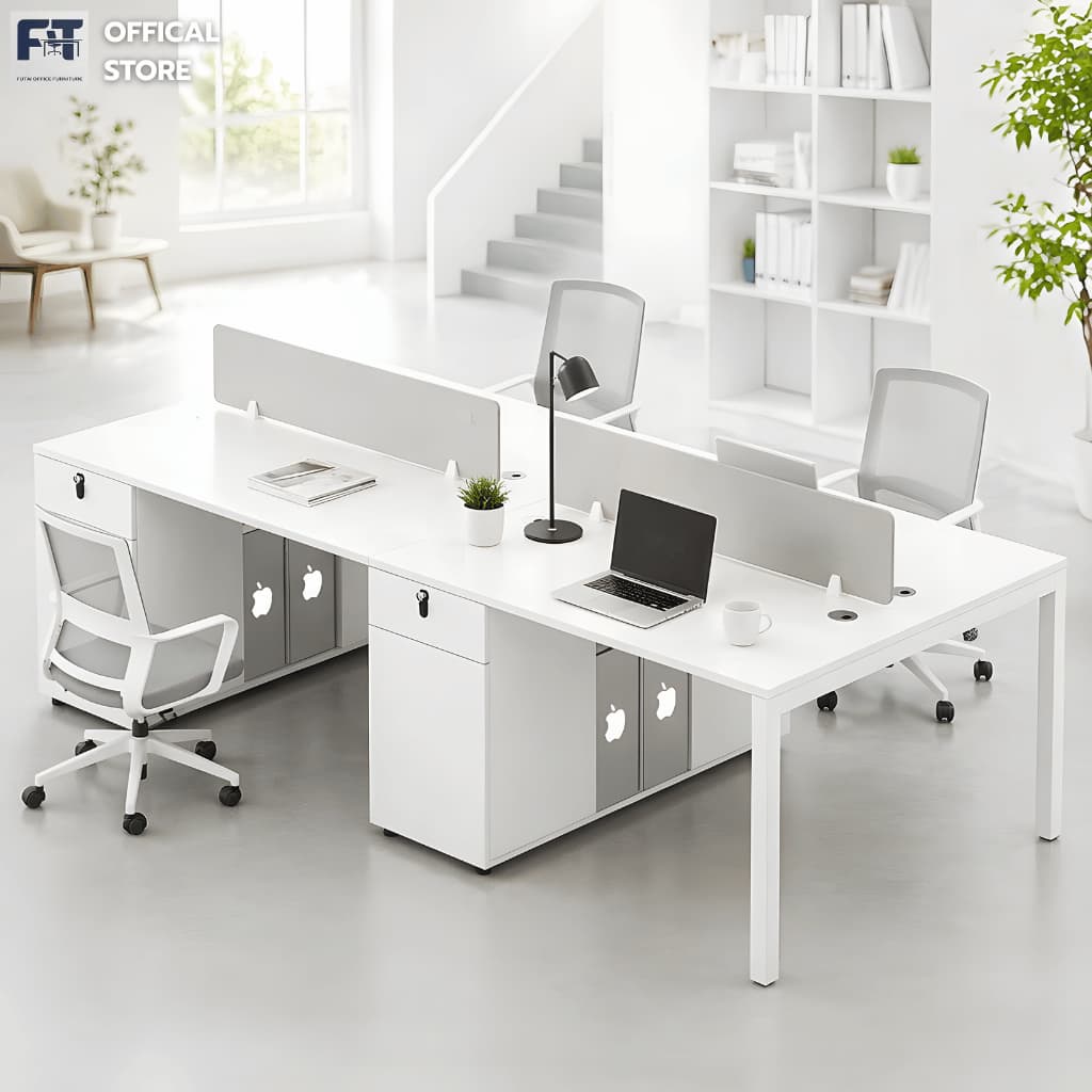 FUTAI โต๊ะทำงานกลุ่ม 4 ที่นั่ง รุ่น YN-01-4