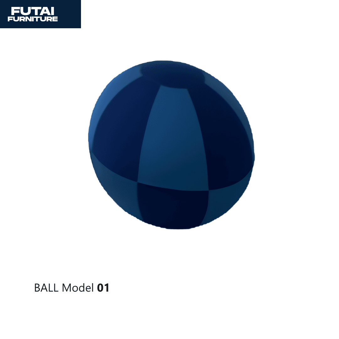 สตูลทรงบอล รุ่น BALL-01 สีน้ำเงินเข้ม ดีไซน์ล้ำสมัย